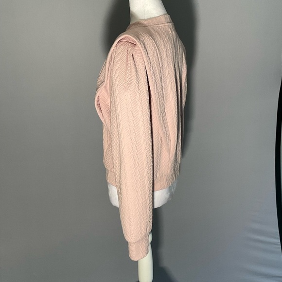 (Blank NYC) Sm Barbie Core Cable Knit Pattern With Cute Pleat Detail, Cuffs - Picture 9 of 16